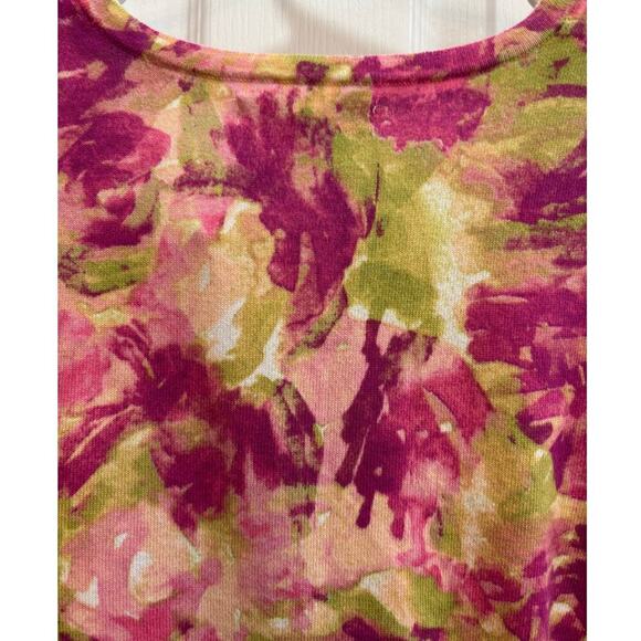 Susan Bristol Women S Spring Pink Yellow Purple Cardigan Bright Summer - Picture 6 of 8